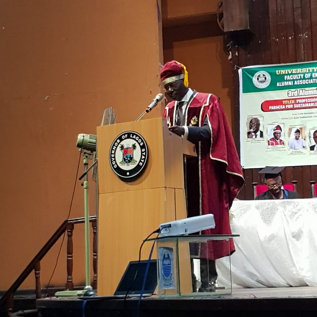 TEXT OF LAGOS STATE GOVERNOR SANWOOLU’S LECTURE AT UNILAGFEAA’s 3rd ANNUAL ALUMNI LECTURE