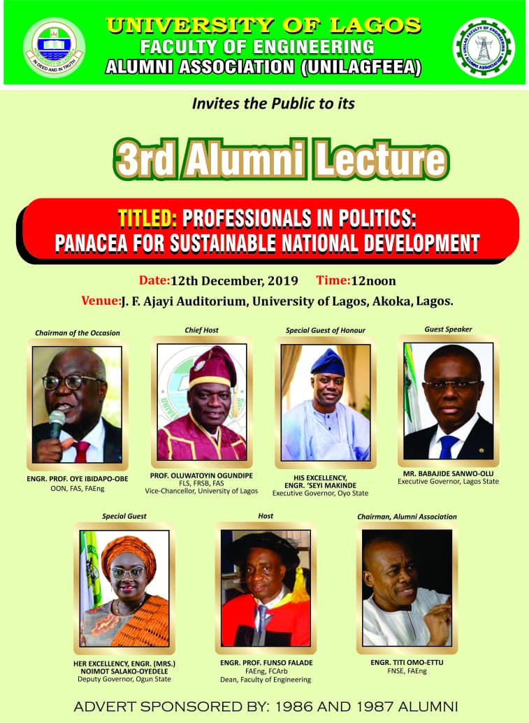 3rd Annual Lecture to hold December 12